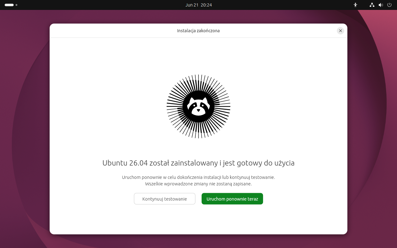 Instalacja Ubuntu 26.04 LTS na maszynie wirtualnej